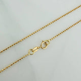 Cadena Militar 1.85gr / 17 3/4 in / 1mm Oro Amarillo +3 18K &