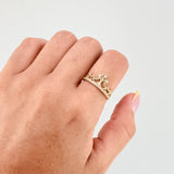 Anillo Corona 15´S 1.9gr / T7 3/4 / Oro Amarillo 18K ©