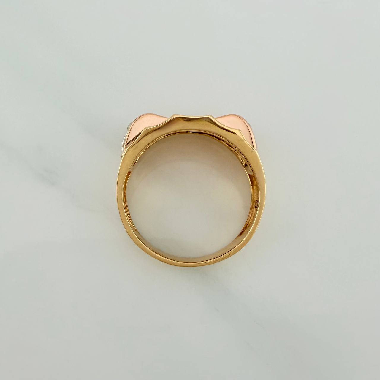 Anillo Cruz Cristos 10.8gr / T11 1/4 / Tres Oros 18K $