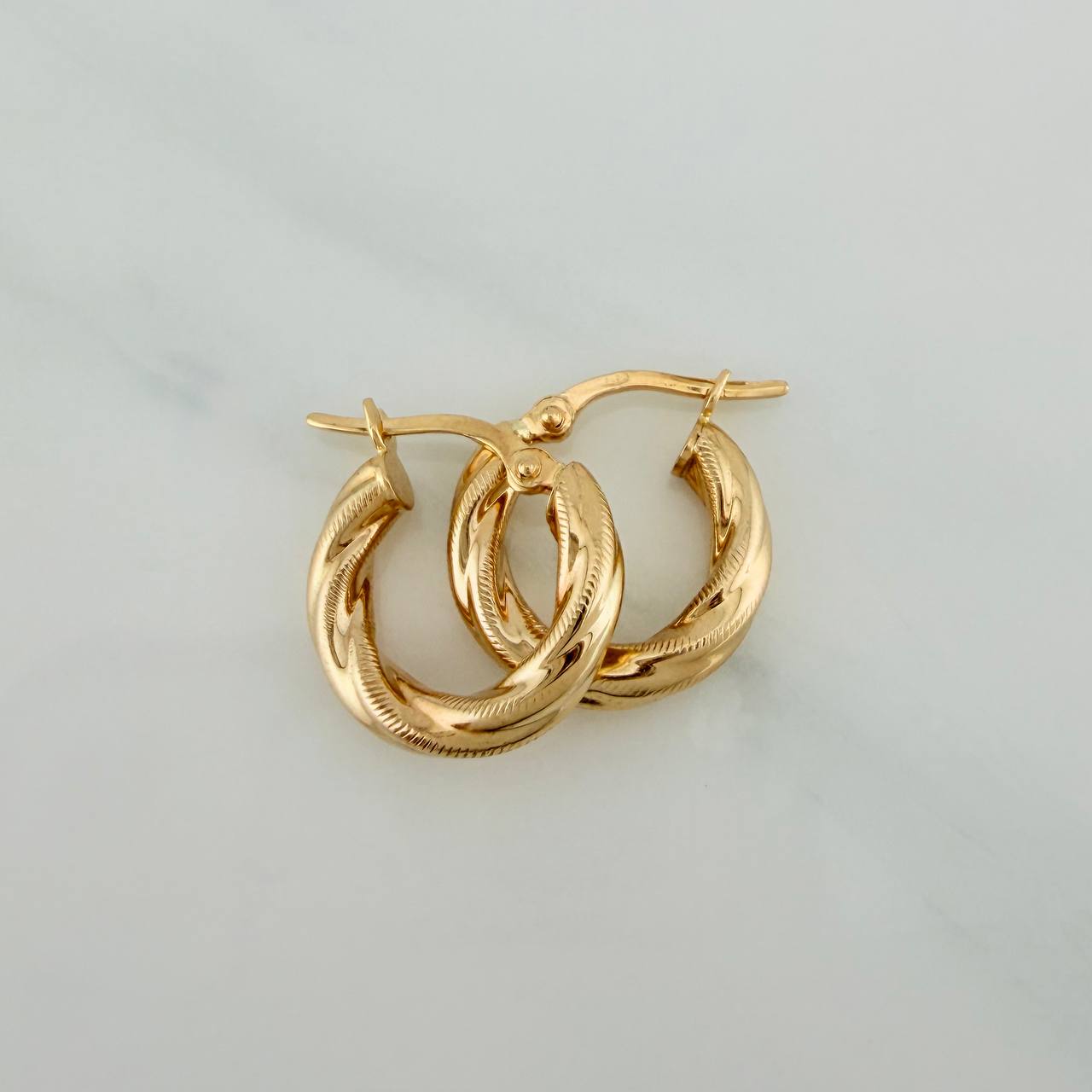 Candongas Anny 1.75gr / 1/2 in / Oro Amarillo 18K $