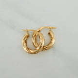 Candongas Anny 1.75gr / 1/2 in / Oro Amarillo 18K $