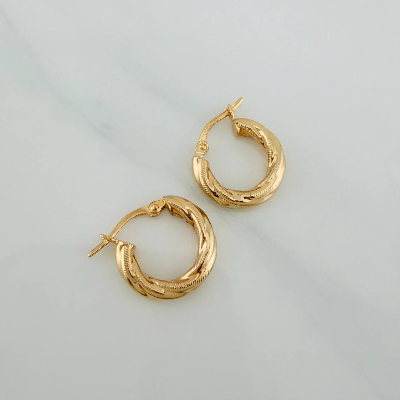 Candongas Anny 1.75gr / 1/2 in / Oro Amarillo 18K $