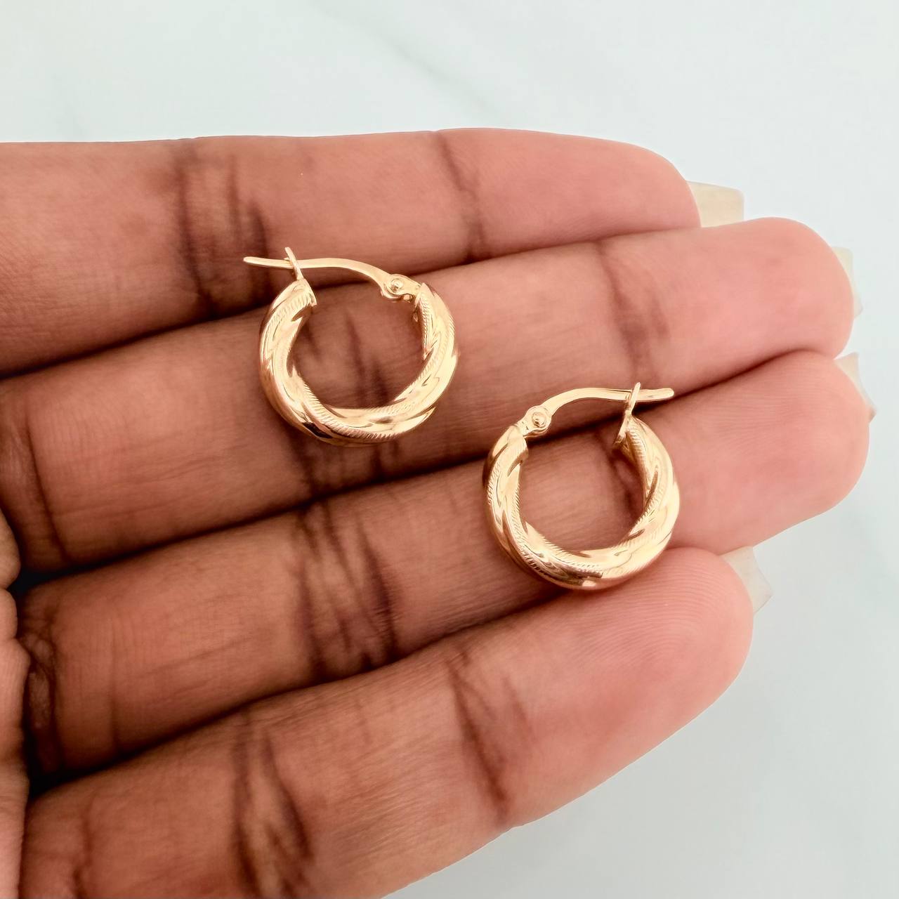 Candongas Anny 1.75gr / 1/2 in / Oro Amarillo 18K $