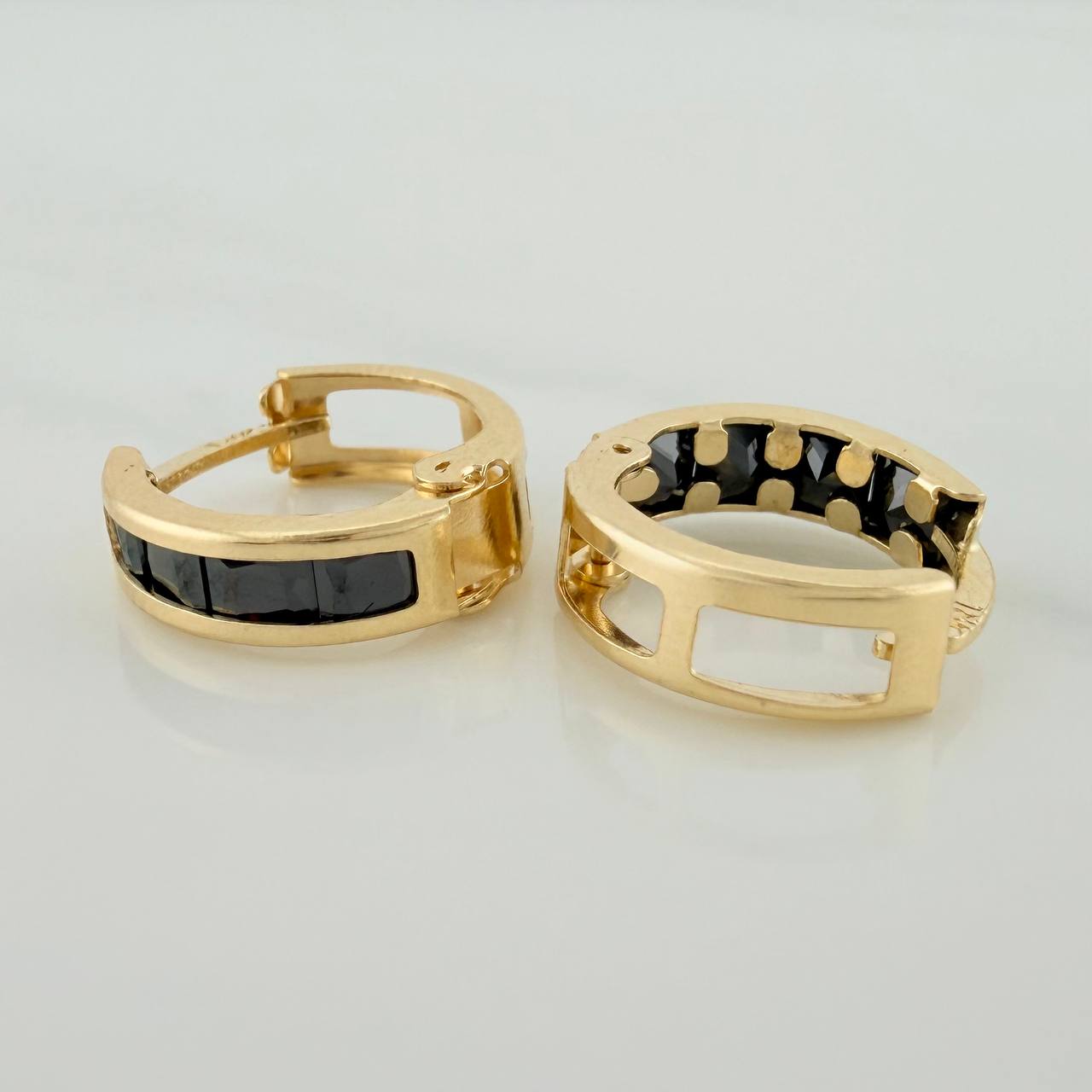 Candongas Carril 1.65gr / 1/2 in / Oro Amarillo 18K $