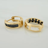 Candongas Carril 1.65gr / 1/2 in / Oro Amarillo 18K $