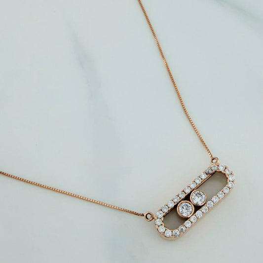 Cadena Veneciana MSK 3.4gr / 18 1/2 in / 0.6mm Oro Rosa +4 18K %