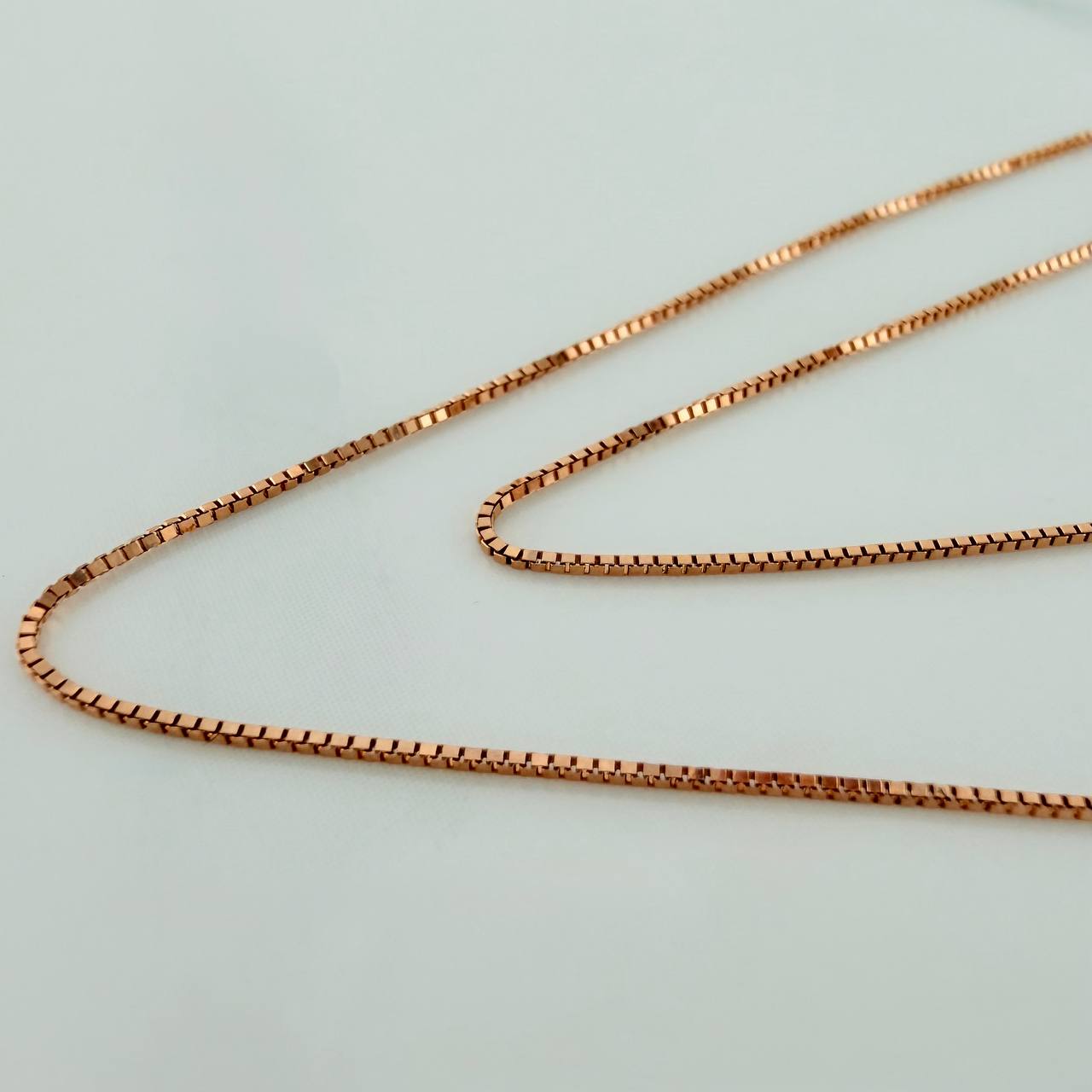 Cadena Veneciana MSK 3.45gr / 18 3/4 in / 0.6mm Oro Rosa +4 18K &