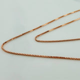 Cadena Veneciana MSK 3.45gr / 18 3/4 in / 0.6mm Oro Rosa +4 18K &