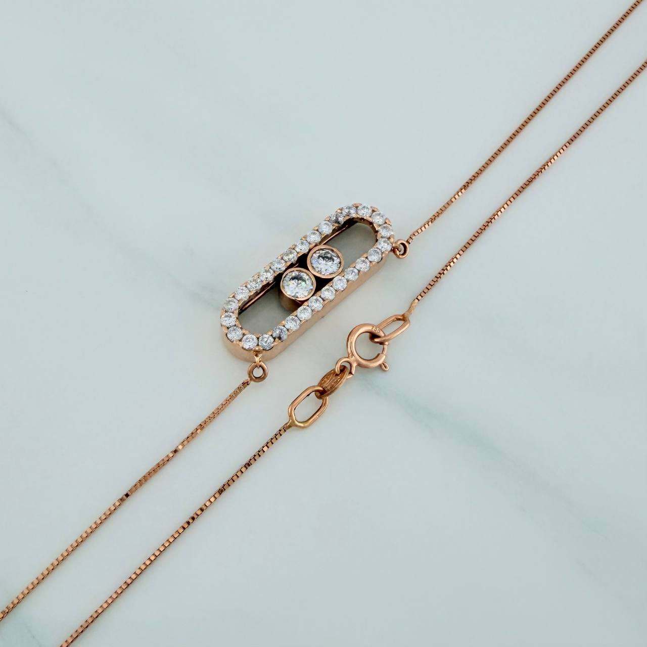 Cadena Veneciana MSK 3.5gr / 18 1/2 in / 0.61mm Oro Rosa +4 18K %