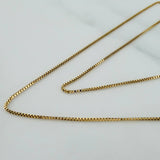 Cadena Veneciana MSK 3.4gr / 18 1/2 in / 0.6mm Oro Amarillo +4 18K $
