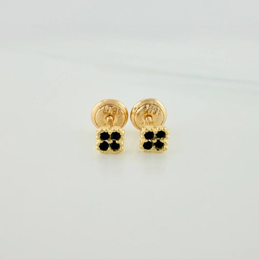 Topos Mini Trebol 0.65 g / in / 3.75 mm Oro Amarillo 18K