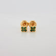 Stud Earrings Mini Clover 0.65 g / in / 3.75 mm Yellow Gold 18K