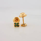 Stud Earrings Mini Clover 0.65 g / in / 3.75 mm Yellow Gold 18K