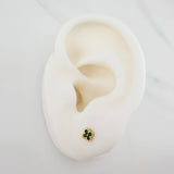Stud Earrings Mini Clover 0.65 g / in / 3.75 mm Yellow Gold 18K