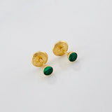 Stud Earrings Bezel 0.65 g / in / 4.39 mm Yellow Gold 18K
