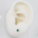Stud Earrings Bezel 0.65 g / in / 4.39 mm Yellow Gold 18K