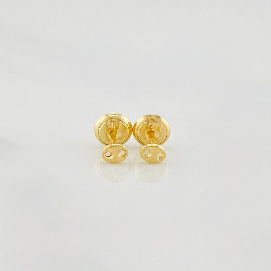 Stud Earrings Gc 0.5 g / in / 3.12 mm Yellow Gold 18K