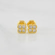 Stud Earrings Clover 1.15 g / in / 5.2 mm Yellow Gold 18K
