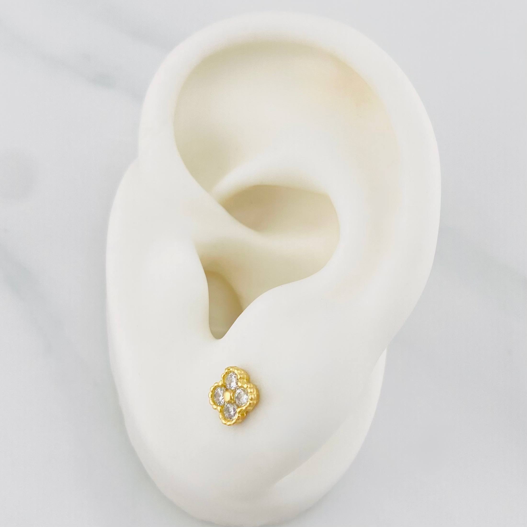 Topos Trebol 1.15 g / in / 5.33 mm Oro Amarillo 18K