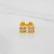 Stud Earrings Clover 1.15 g / in / 5.26 mm Yellow Gold 18K