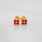 Topos Trebol 1.15 g / in / 5 mm Oro Amarillo 18K