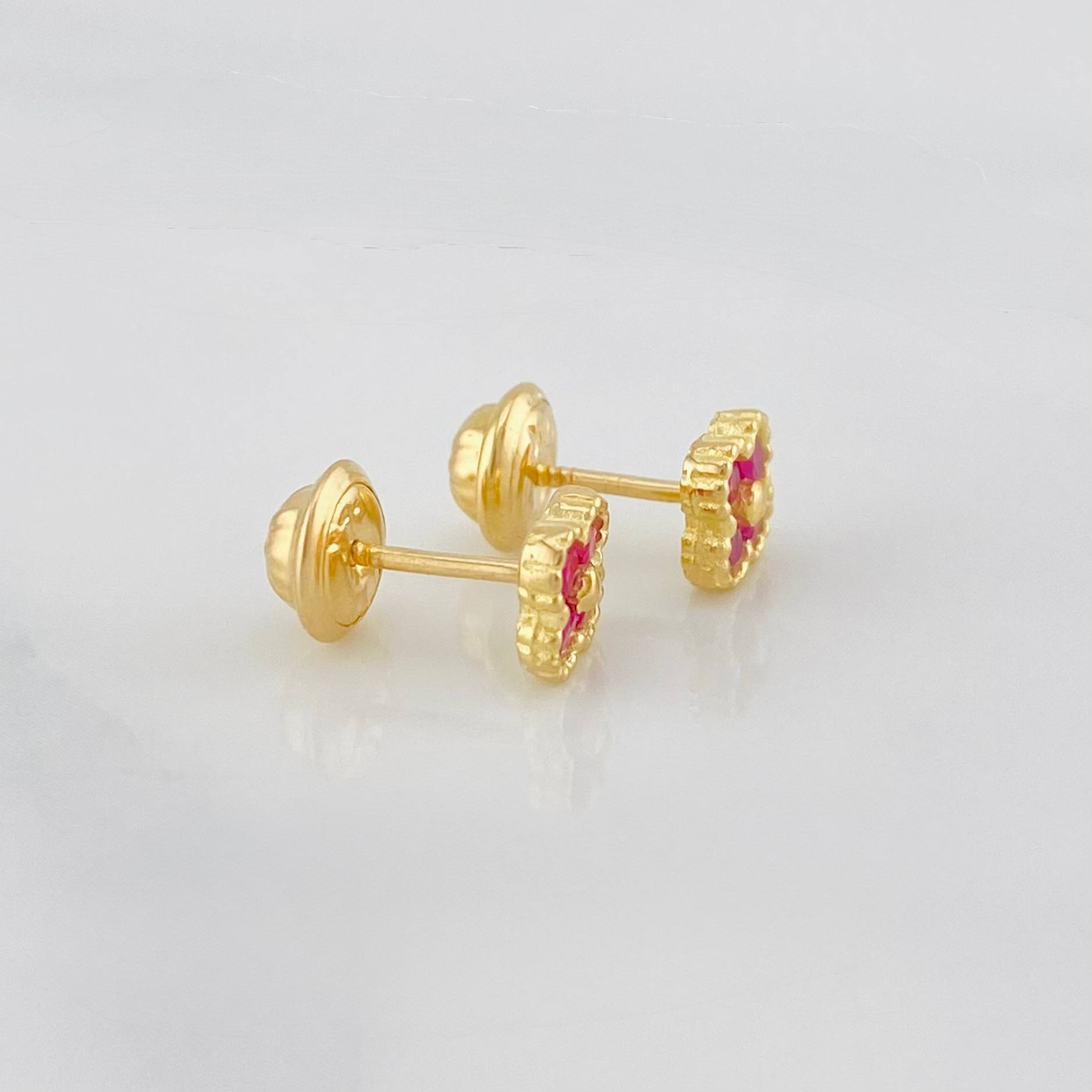 Topos Trebol 1.15 g / in / 5 mm Oro Amarillo 18K