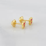 Topos Trebol 1.15 g / in / 5 mm Oro Amarillo 18K