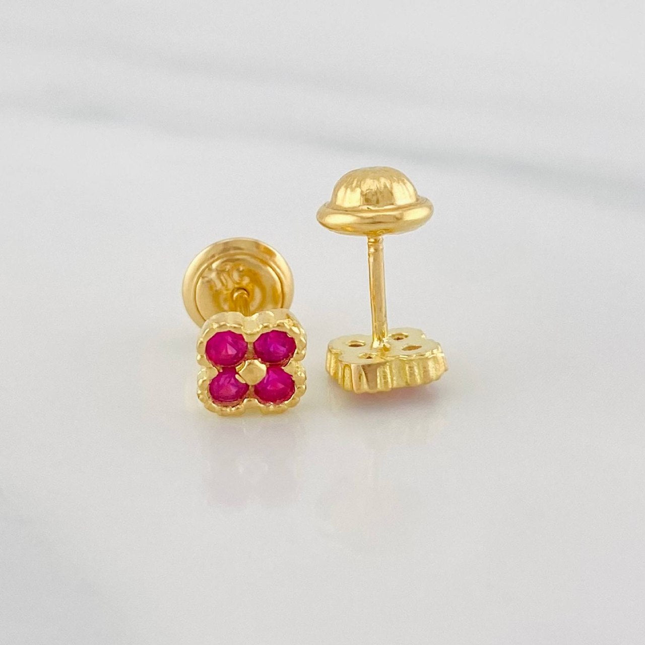 Topos Trebol 1.15 g / in / 5 mm Oro Amarillo 18K