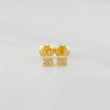 Stud Earrings Mini Clover 0.7 g / in / 3.8 mm Yellow Gold 18K