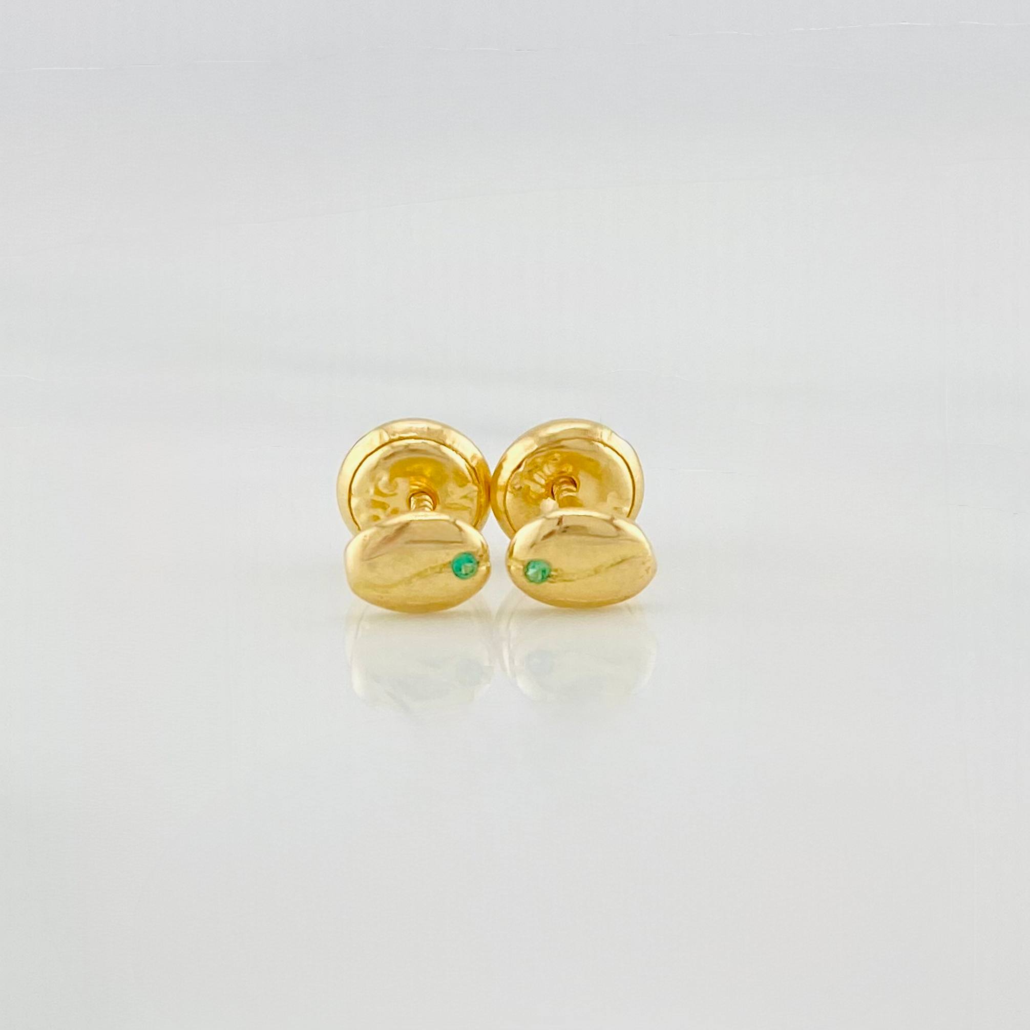 Topos Grano De Café 0.7 g / in / 3.93 mm Oro Amarillo 18K