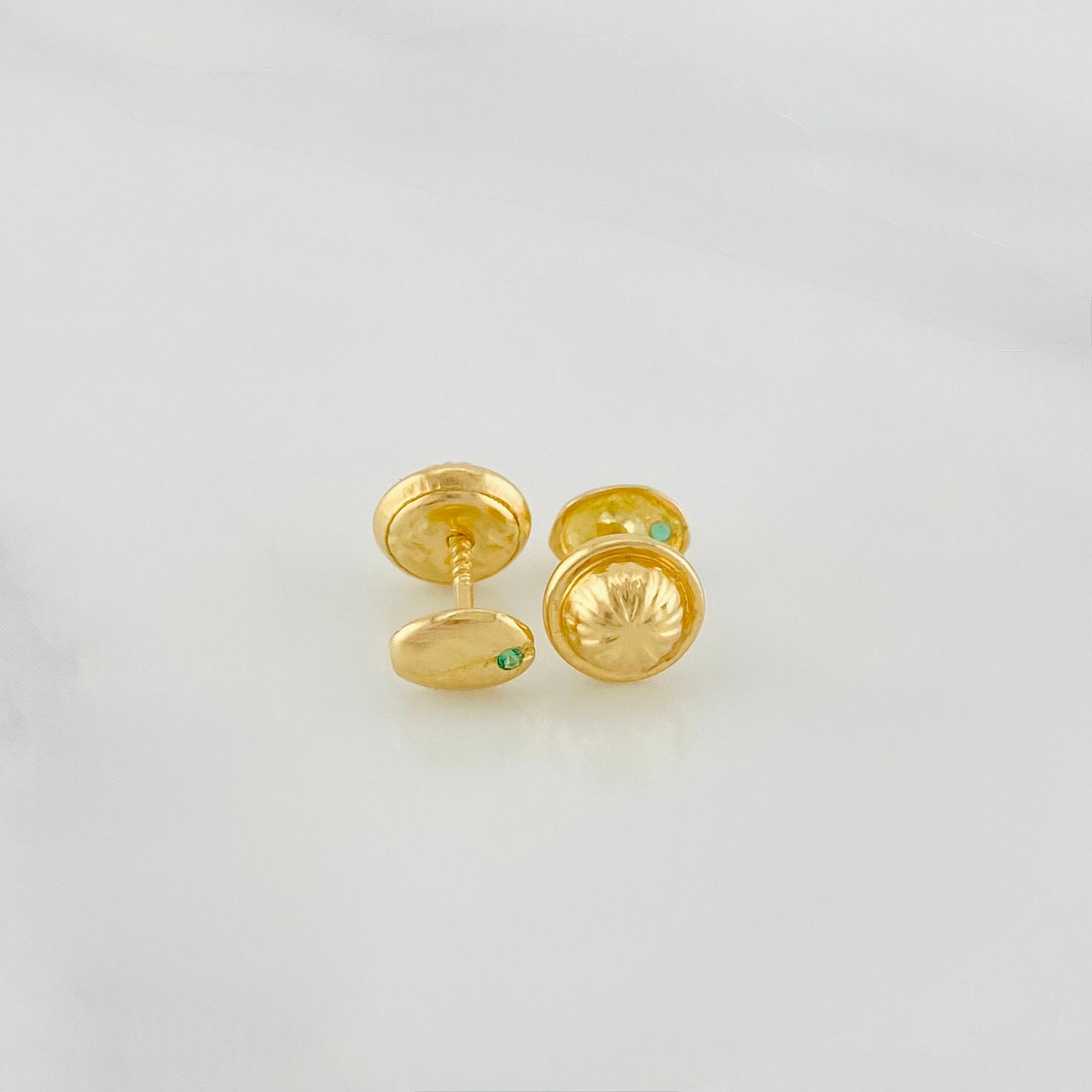 Topos Grano De Café 0.65 g / in / 3.86 mm Oro Amarillo 18K