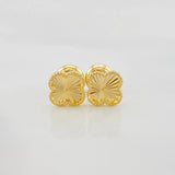 Topos Trebol Diamantado 0.95 g / in / 3 mm Oro Amarillo 18K