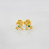 Stud Earrings Libelula 0.65 g / in / 5.52 mm Yellow Gold 18K