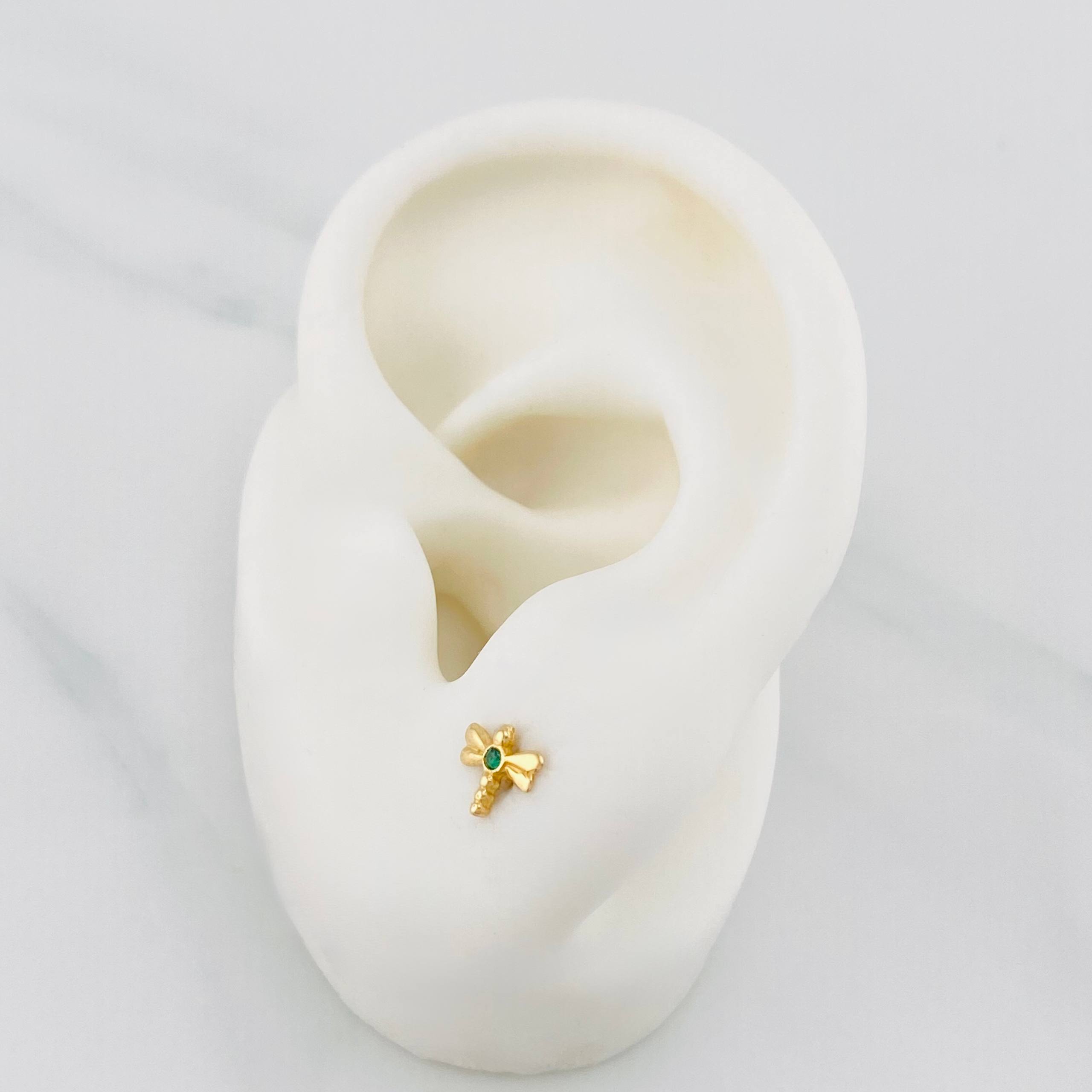 Topos Libelula 0.7 g / in / 5.52 mm Oro Amarillo 18K