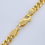 Cadena Cubana 10.6gr / 26 1/4 in / 4.4mm Oro Amarillo +1 14K Italy %