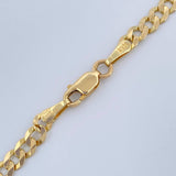 Cadena Cubana 13.7gr / 23 1/2 in / 4mm Oro Amarillo +1 14K Italy %