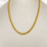 Cadena Cubana 12.3gr / 30 1/4 in / 4.4mm Oro Amarillo +1 14K Italy %