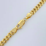 Cadena Cubana 12.3gr / 30 1/4 in / 4.4mm Oro Amarillo +1 14K Italy %