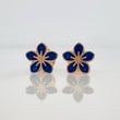 Stud Earrings Flower 0.65 g / in / 7.6 mm Rose Gold 18K