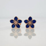 Stud Earrings Flower 0.65 g / in / 7.6 mm Rose Gold 18K