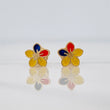 Topos Flor Tricolor 0.7 g / in / 7.4 mm Oro Rosa 18K