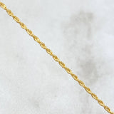 Rope Chain 1.1gr / 23.6in / 18K Gold +3$