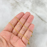 Rope Chain 1.15gr / 23.6in / 18K Gold +3