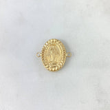Charm Virgen Milagrosa 1.4gr / 2.1cm / Yellow Gold Stamped