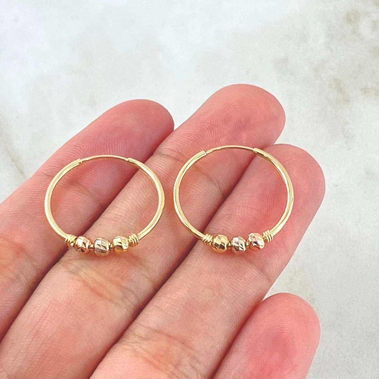 Hoop Earrings Hoop 1.5gr / 2cm / 18K Gold