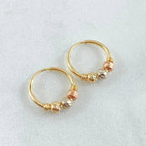 Hoop Earrings Hoop 1gr / 0.5in / 18K Gold *