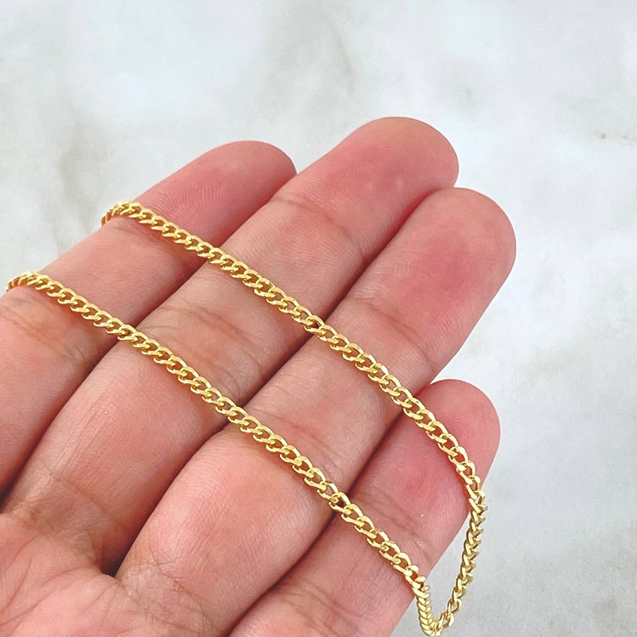 Cadena Cubana 4.25gr / 60cm / +0 Oro 18K
