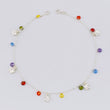 Anklet with Hanging Butterflies 3.55g / 10 1/2 in / 1.2mm Silver 925