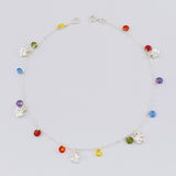 Anklet with Hanging Butterflies 3.55g / 10 1/2 in / 1.2mm Silver 925
