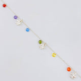 Tobillera Mariposas Colgantes 3.6g / 10 1/2 in / 1.2mm Plata 925